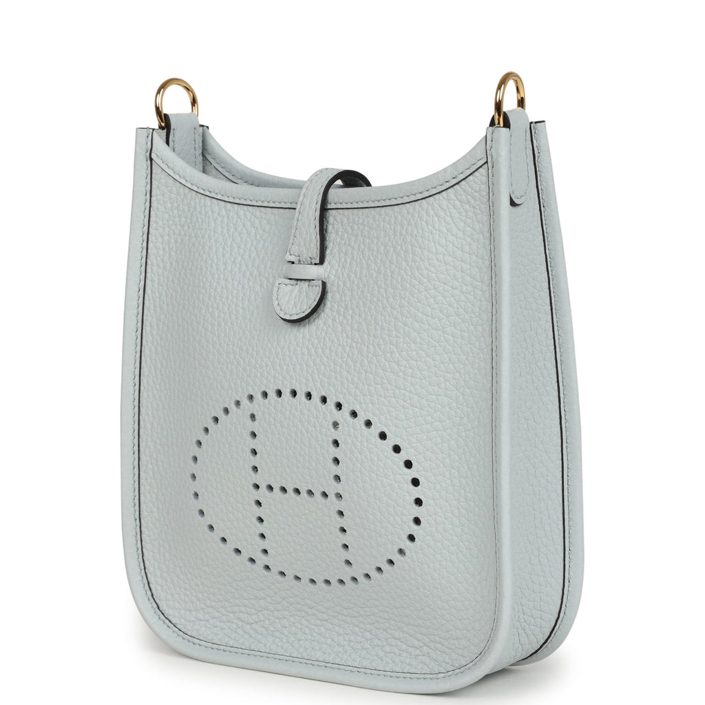 Hermes Evelyne TPM Bleu Pale Clemence Palladium Hardware