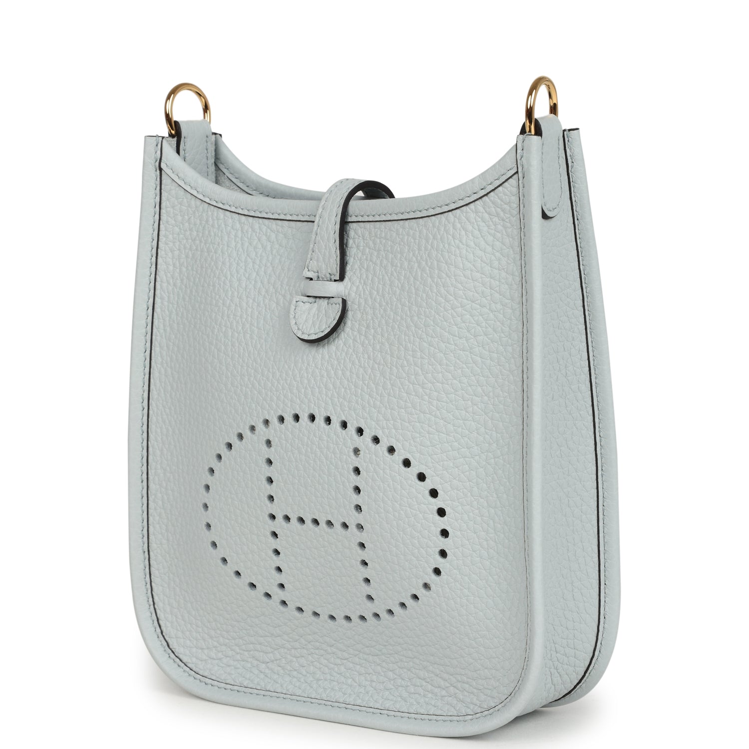 Hermes Evelyne TPM Bleu Pale Clemence Palladium Hardware