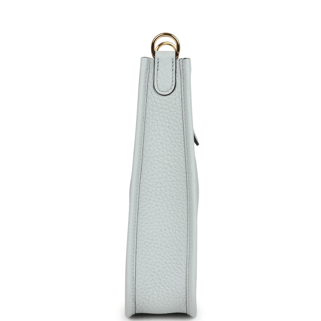 Hermes Evelyne TPM Bleu Pale Clemence Palladium Hardware