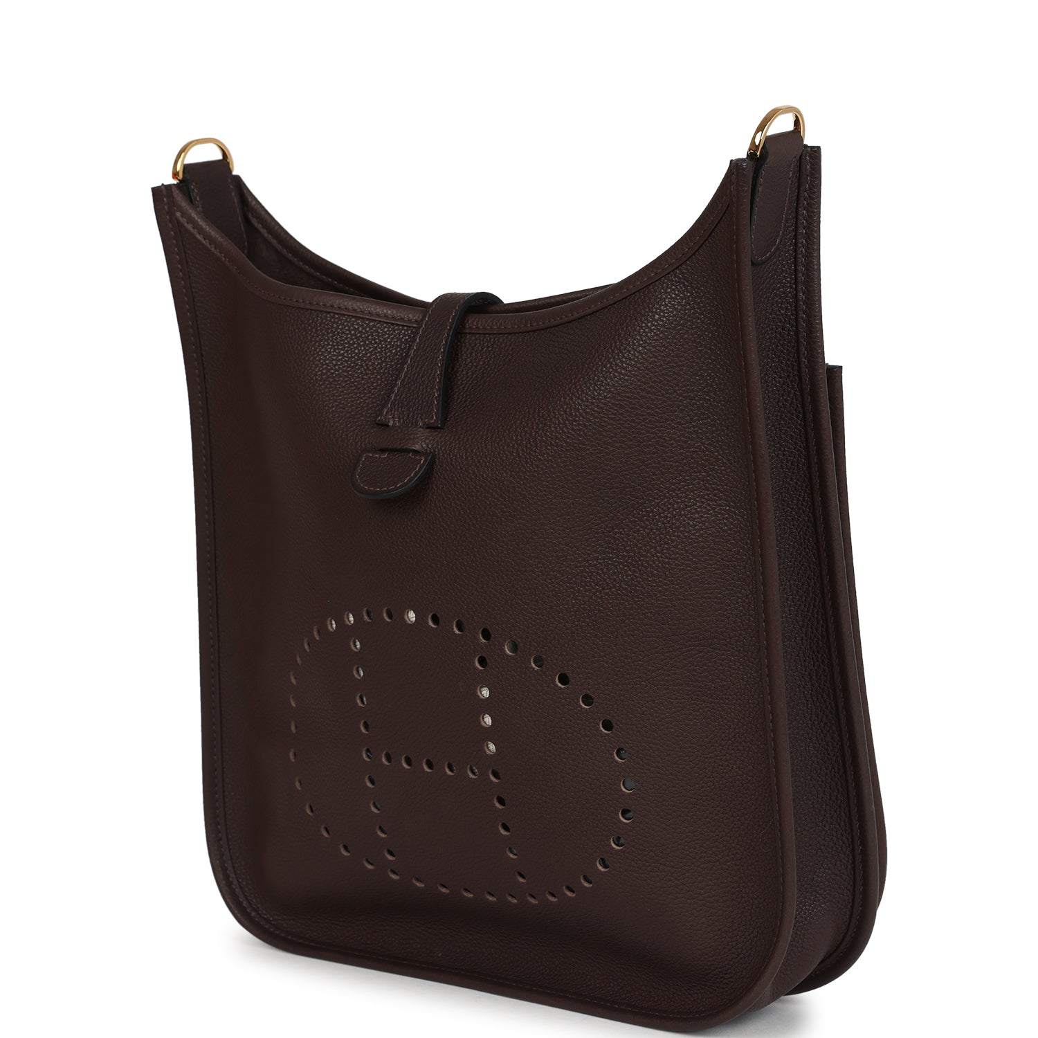 Hermes Evelyne PM Ebene Barenia Faubourg Gold Hardware