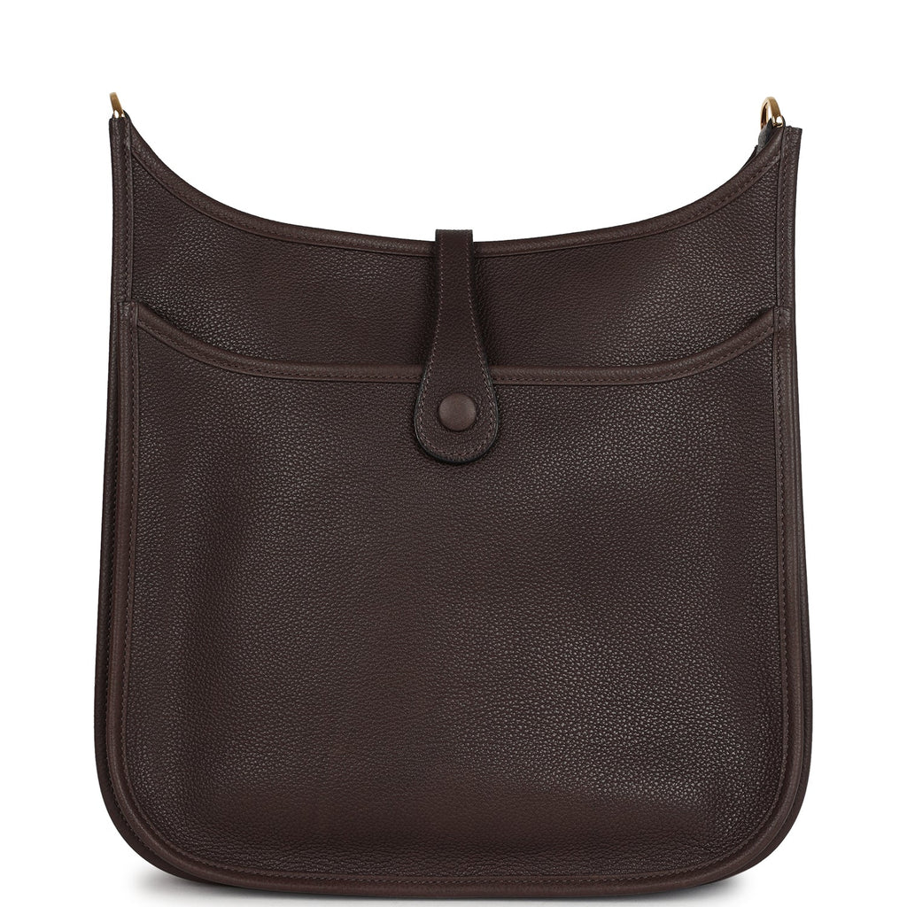 Hermes Evelyne PM Ebene Barenia Faubourg Gold Hardware