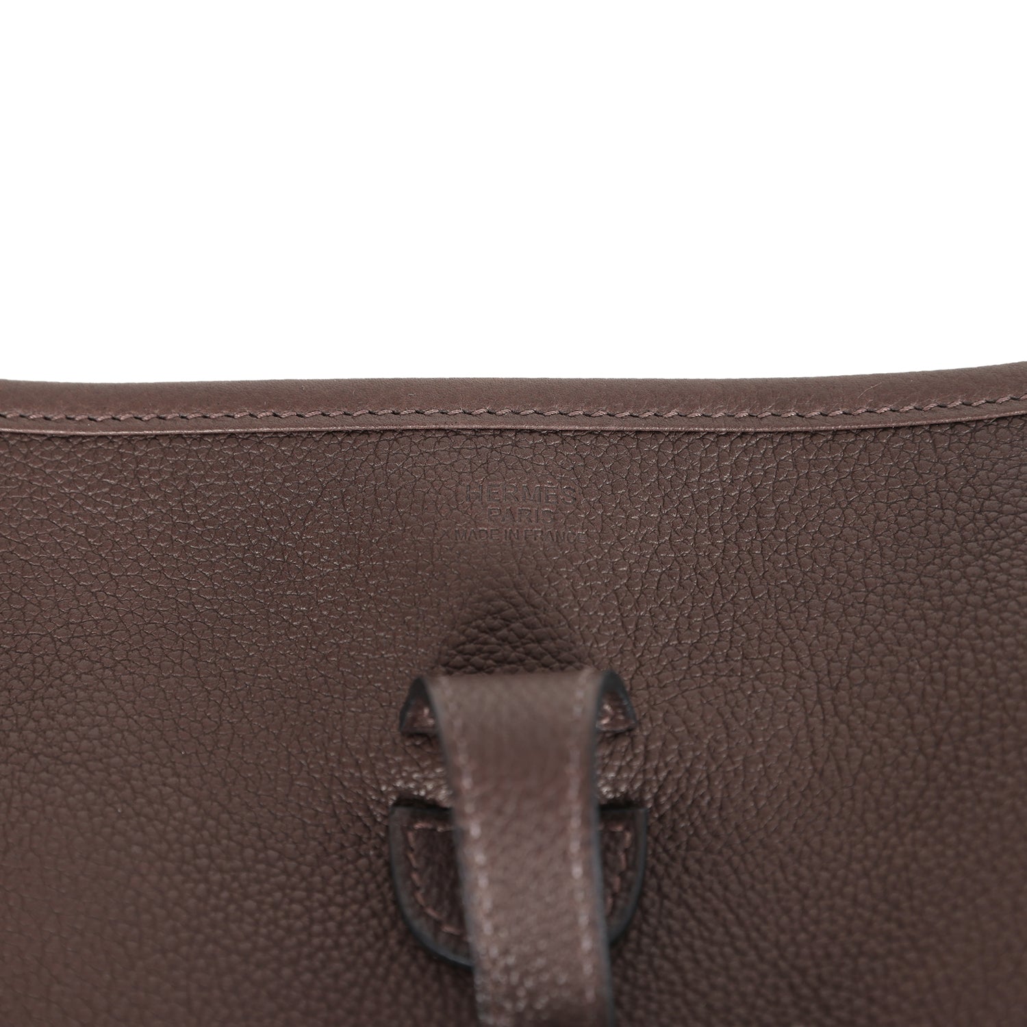 Hermes Evelyne PM Ebene Barenia Faubourg Gold Hardware