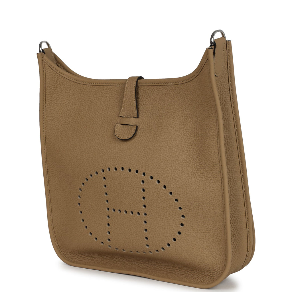 Hermes Evelyne III PM Poussiere Clemence Palladium Hardware