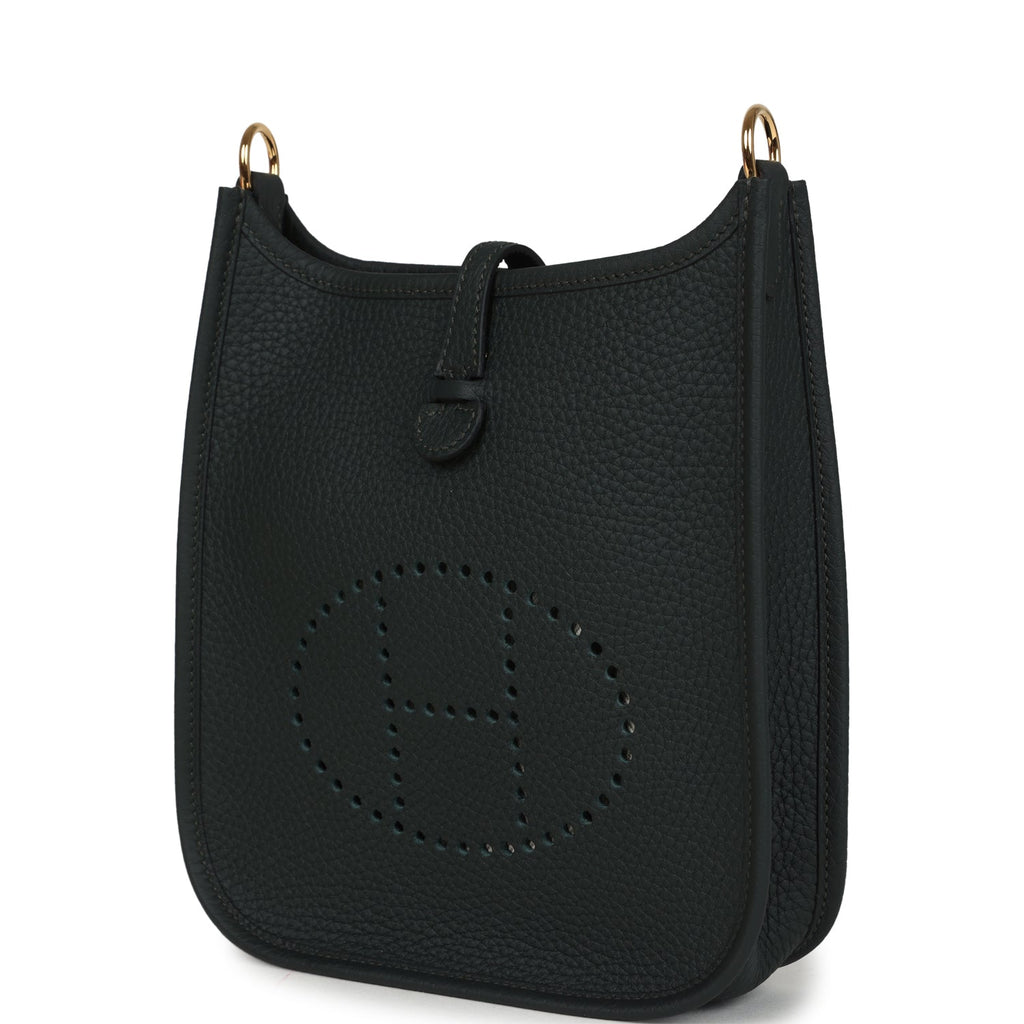 Hermes Evelyne TPM Vert Fonce Clemence Gold Hardware