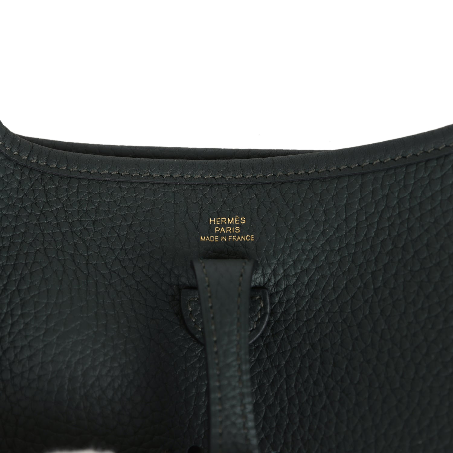 Hermes Evelyne TPM Vert Fonce Clemence Gold Hardware