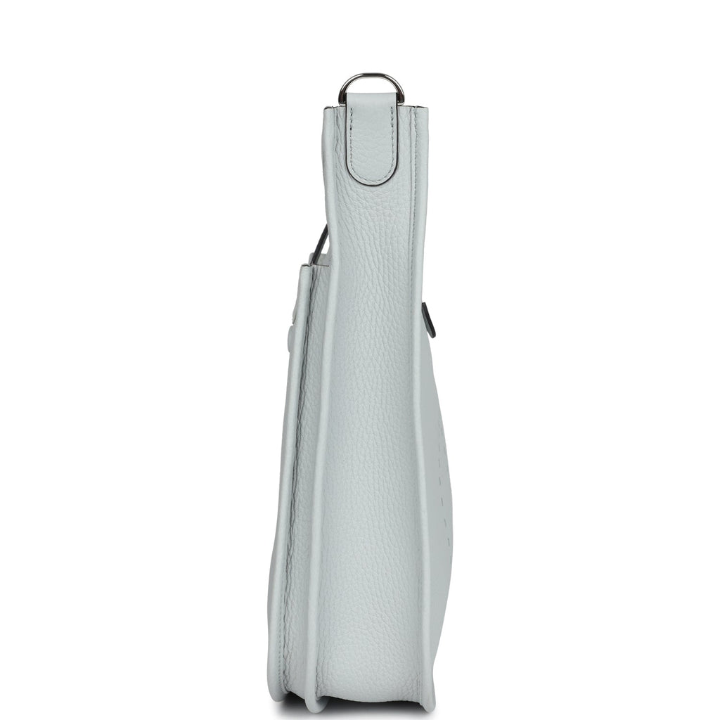 Hermes Evelyne III PM Clemence Bleu Pale Palladium Hardware