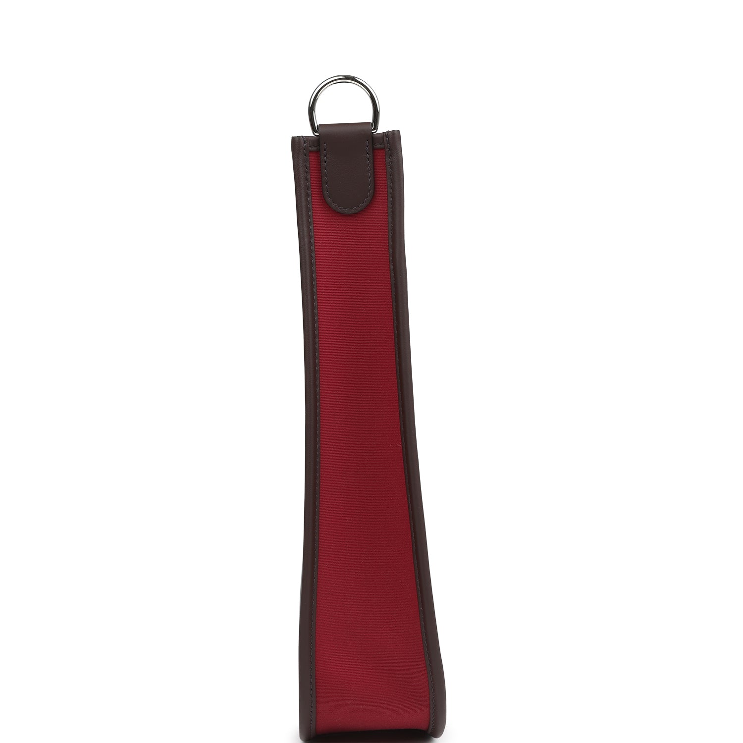 Hermes Neo Evelyne PM Rubis Officier Canvas and Rouge Sellier Swift Palladium Hardware