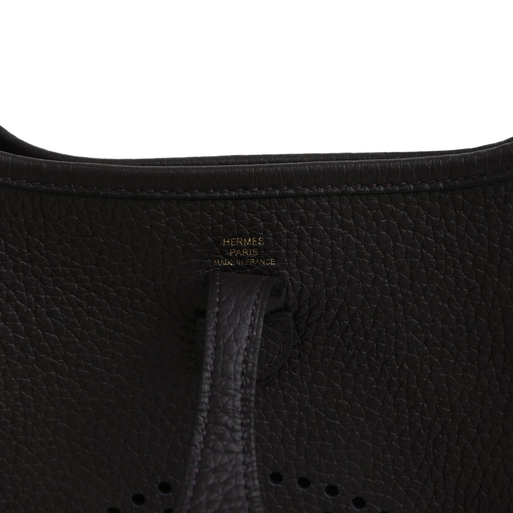 Hermes Evelyne TPM Prunoir Clemence Gold Hardware