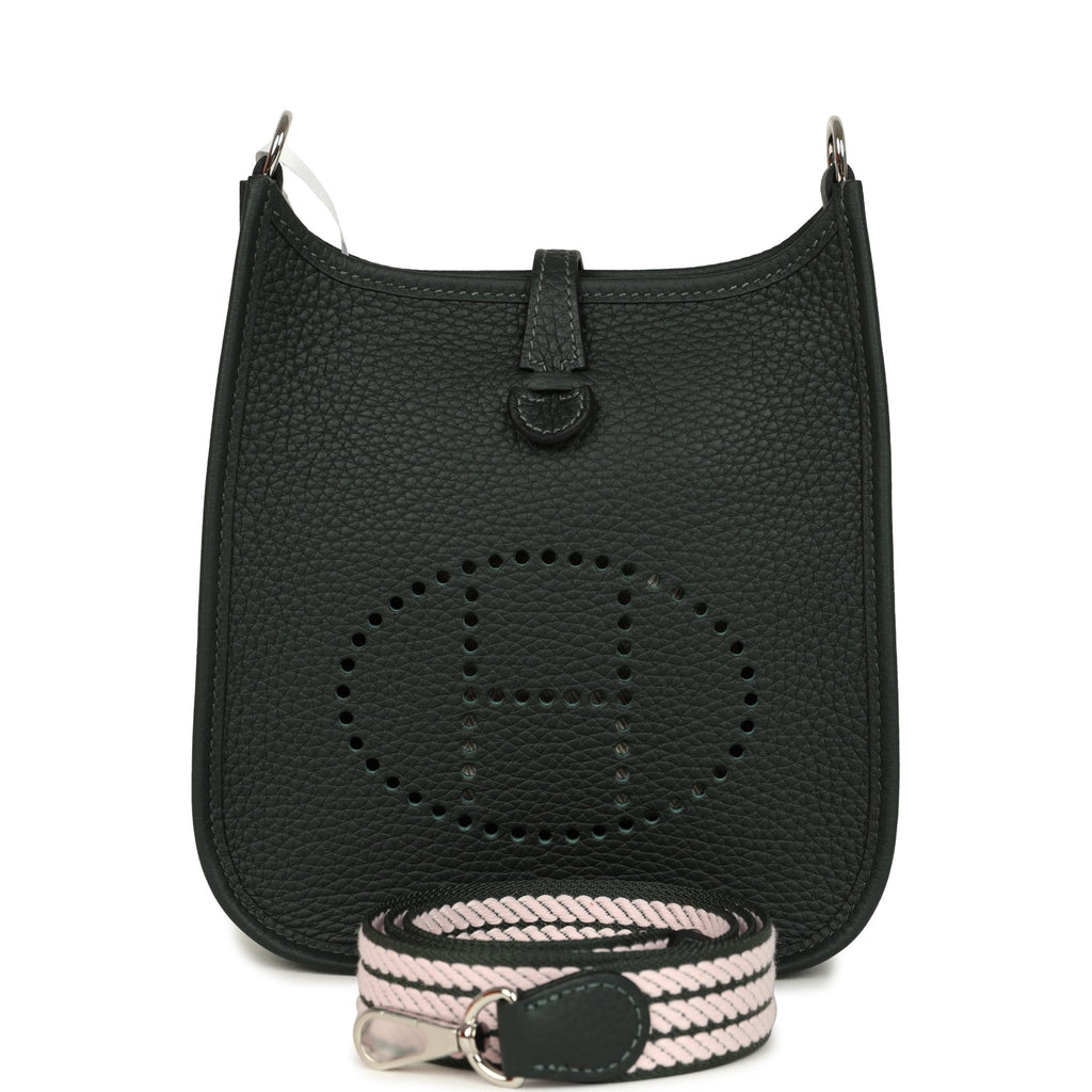Hermes Evelyne TPM Vert Fonce Clemence Palladium Hardware