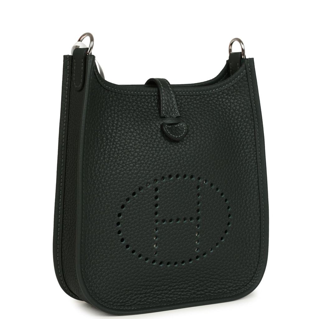 Hermes Evelyne TPM Vert Fonce Clemence Palladium Hardware