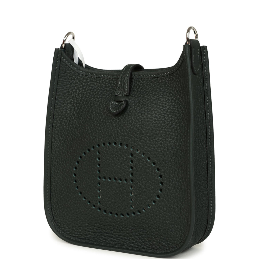 Hermes Evelyne TPM Vert Fonce Clemence Palladium Hardware