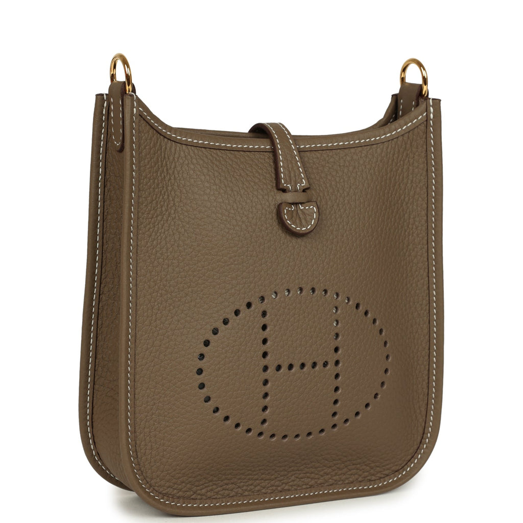 Hermes Evelyne TPM Etoupe Clemence Gold Hardware