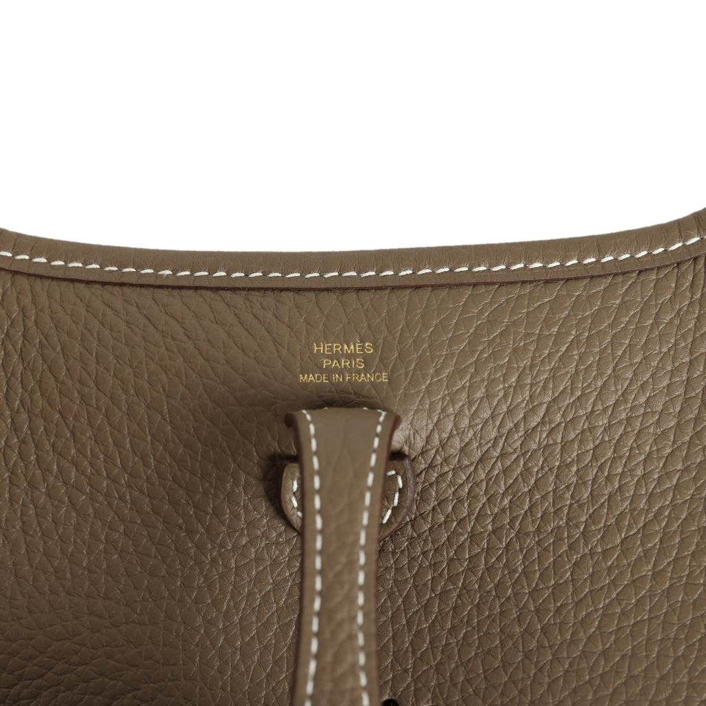 Hermes Evelyne TPM Etoupe Clemence Gold Hardware