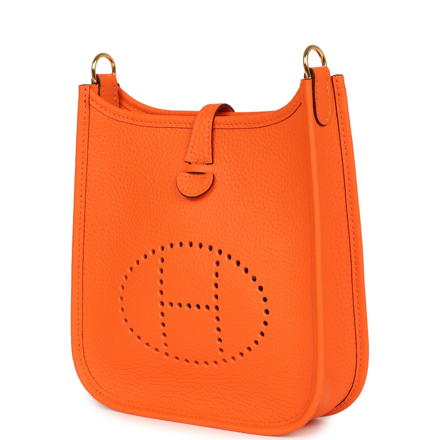 Hermes Evelyne TPM Orange Minium Clemence Gold Hardware