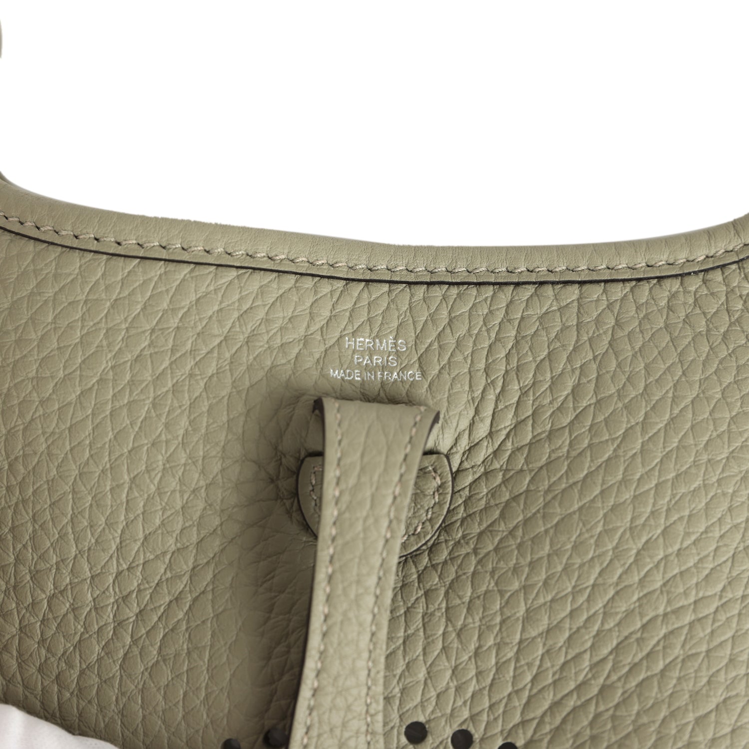 Hermes Evelyne TPM Sauge Clemence Palladium Hardware