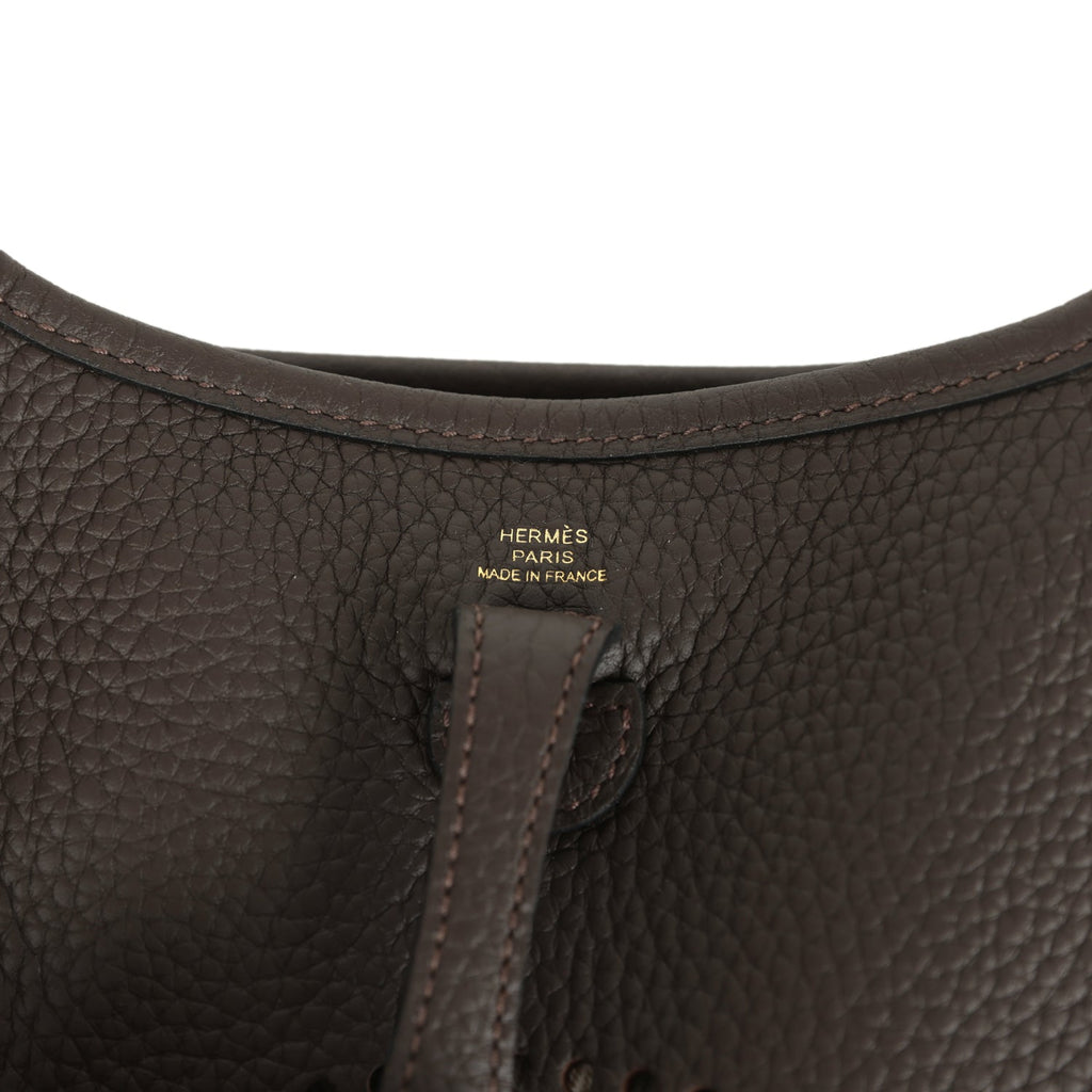 Hermes Evelyne TPM Ebene Clemence Gold Hardware