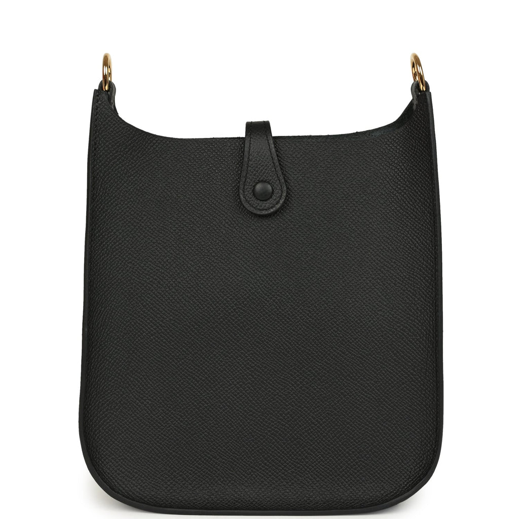 Hermes Evelyne Sellier TPM Black Epsom Gold Hardware