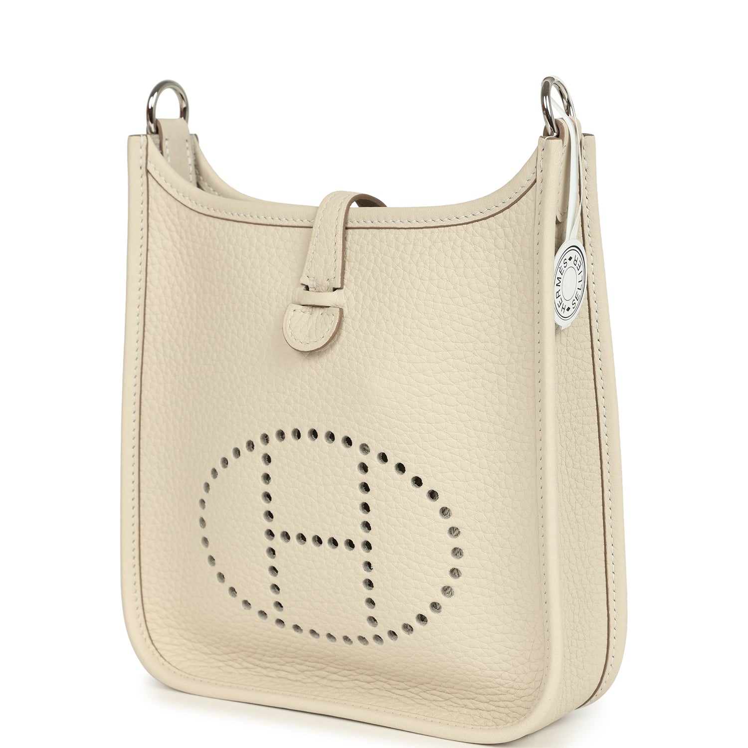 Hermes Evelyne TPM Craie Clemence Palladium Hardware