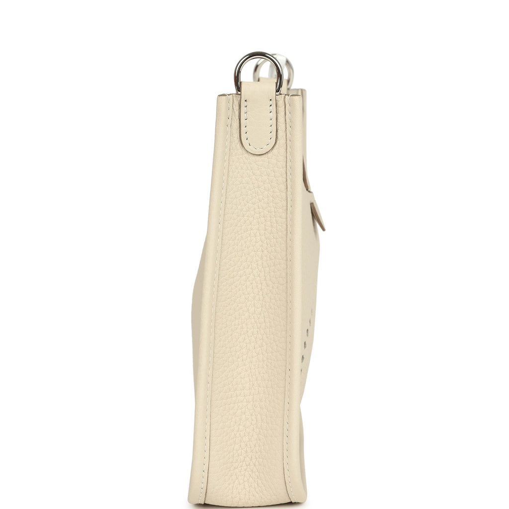 Hermes Evelyne TPM Craie Clemence Palladium Hardware