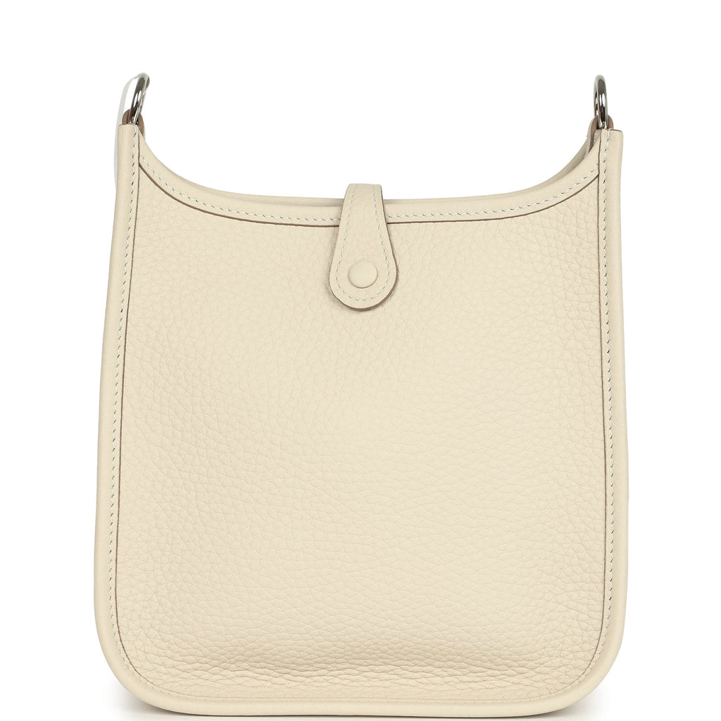 Hermes Evelyne TPM Craie Clemence Palladium Hardware