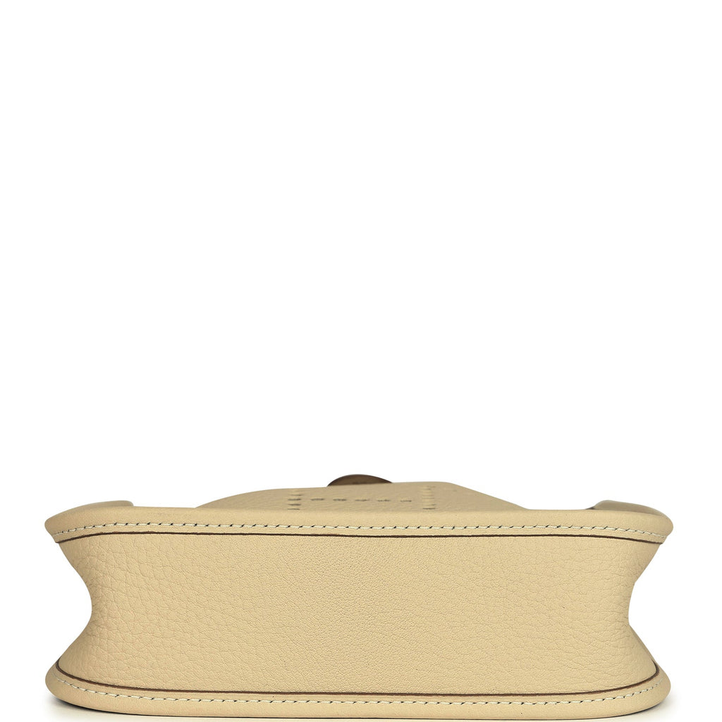 Hermes Evelyne TPM Craie Clemence Palladium Hardware