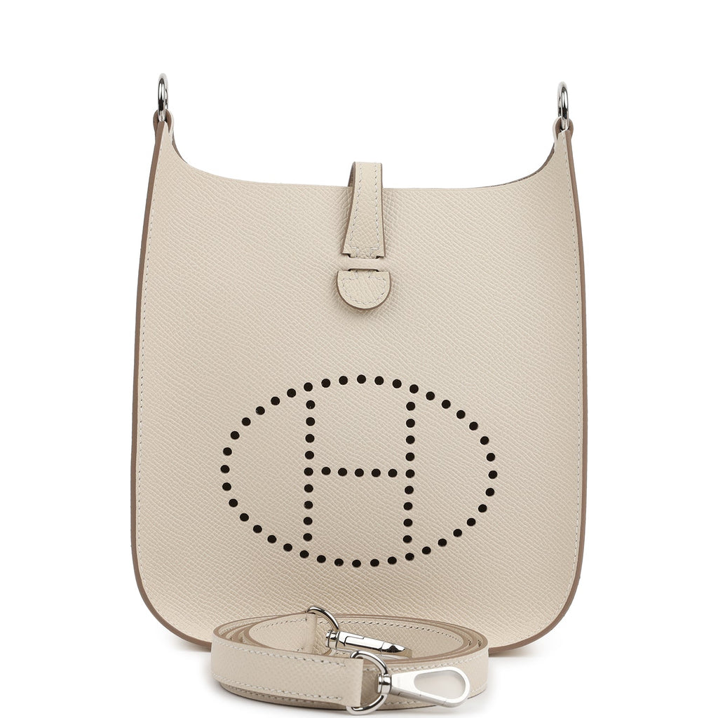 Hermes Evelyne Sellier TPM Craie Epsom Palladium Hardware