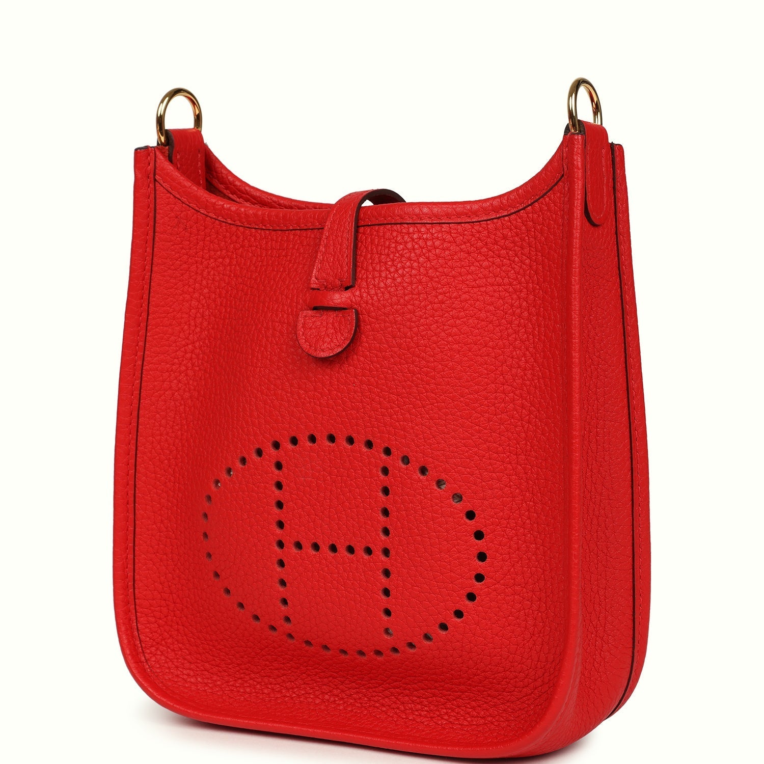 Hermes Evelyne TPM Rouge De Coeur Clemence Gold Hardware
