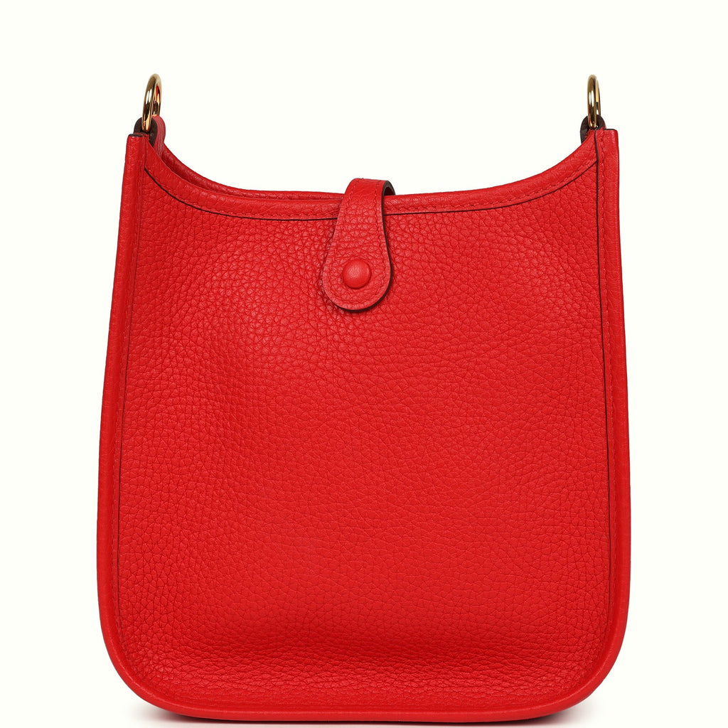 Hermes Evelyne TPM Rouge De Coeur Clemence Gold Hardware
