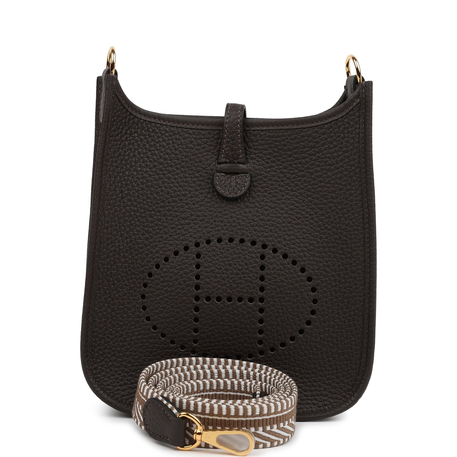 Hermes Evelyne TPM Ebene Clemence Gold Hardware