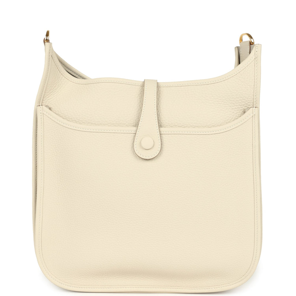 Hermes Evelyne III PM Craie Clemence Gold Hardware