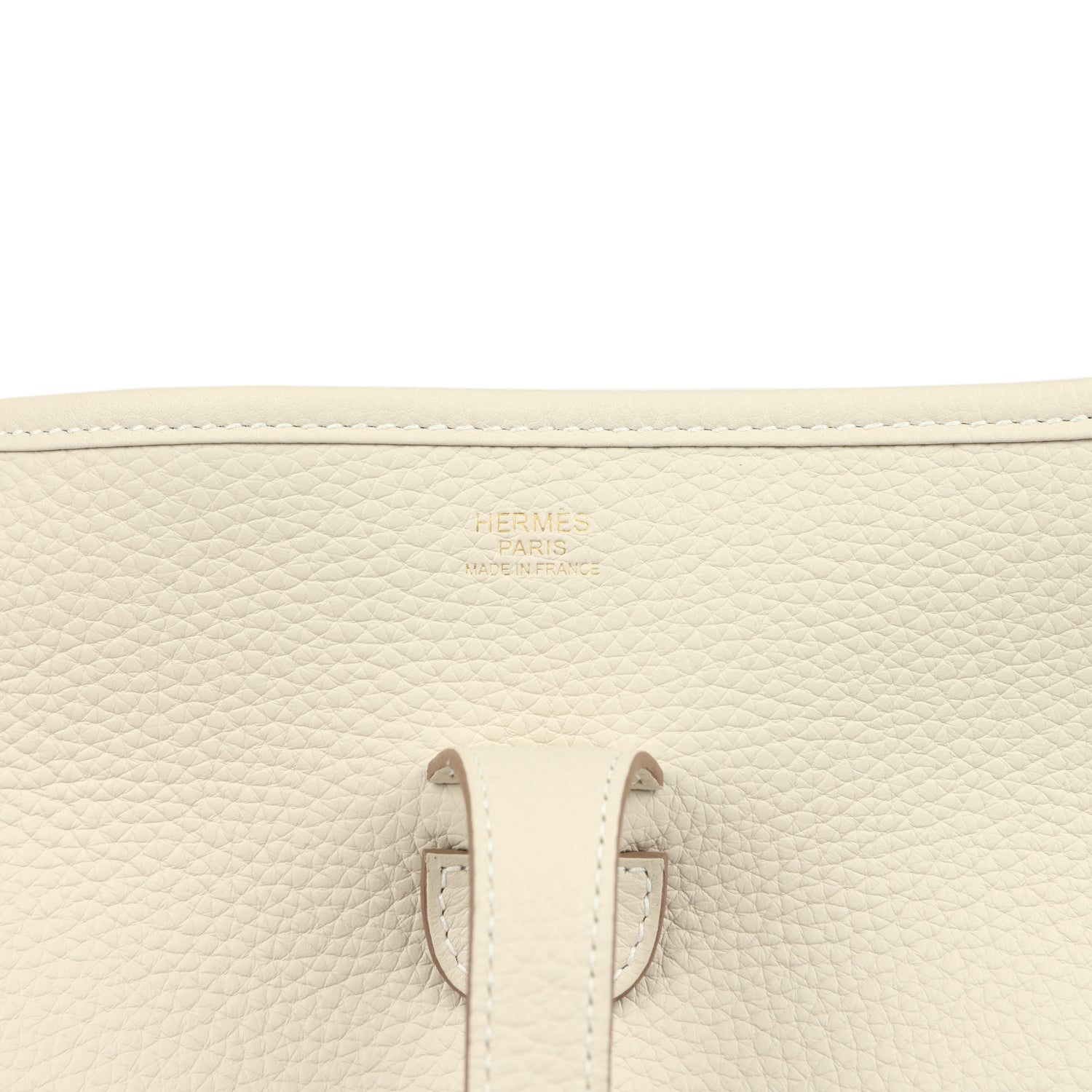 Hermes Evelyne III PM Craie Clemence Gold Hardware