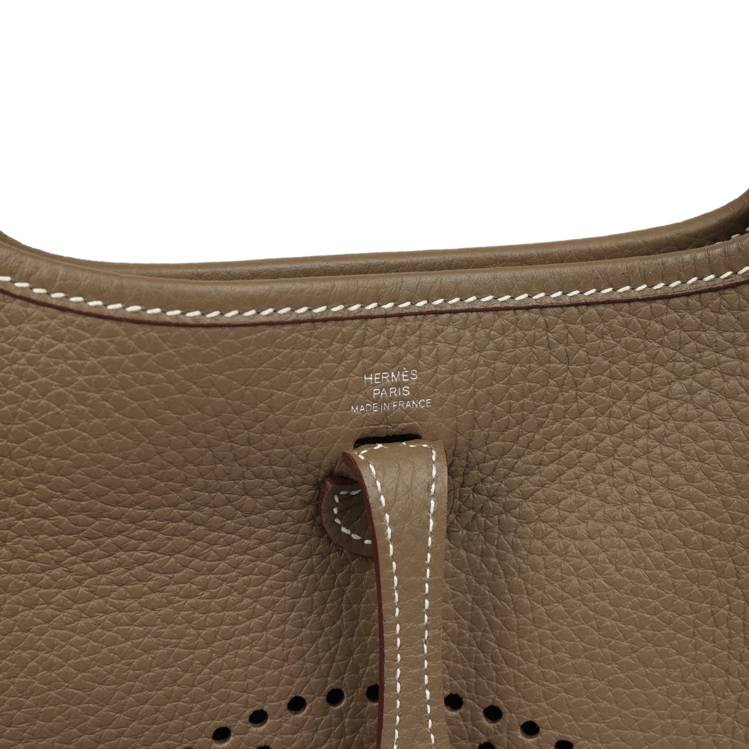 Hermes Evelyne TPM Etoupe Clemence Palladium Hardware