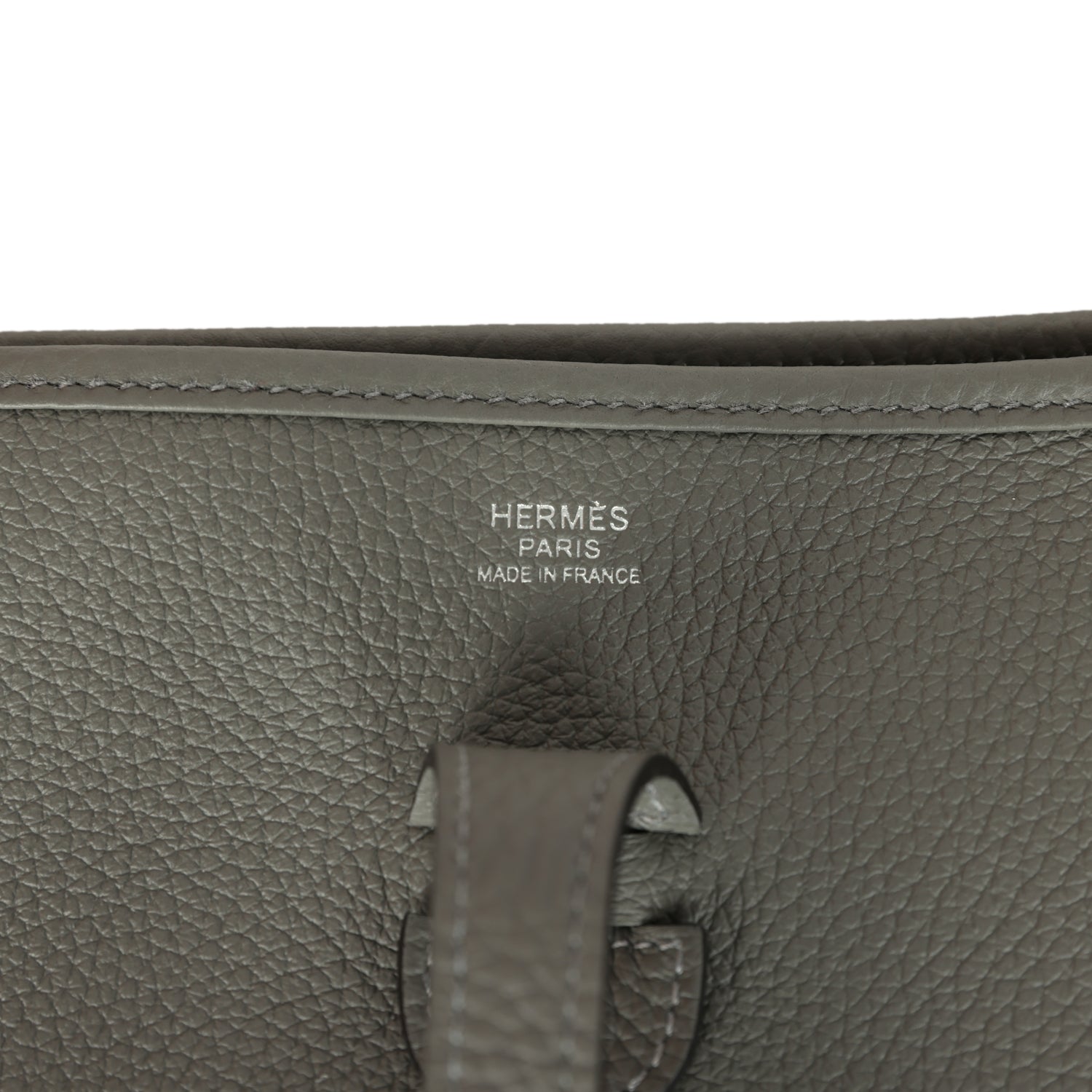 Hermes Evelyne III PM Gris Meyer Clemence Palladium Hardware
