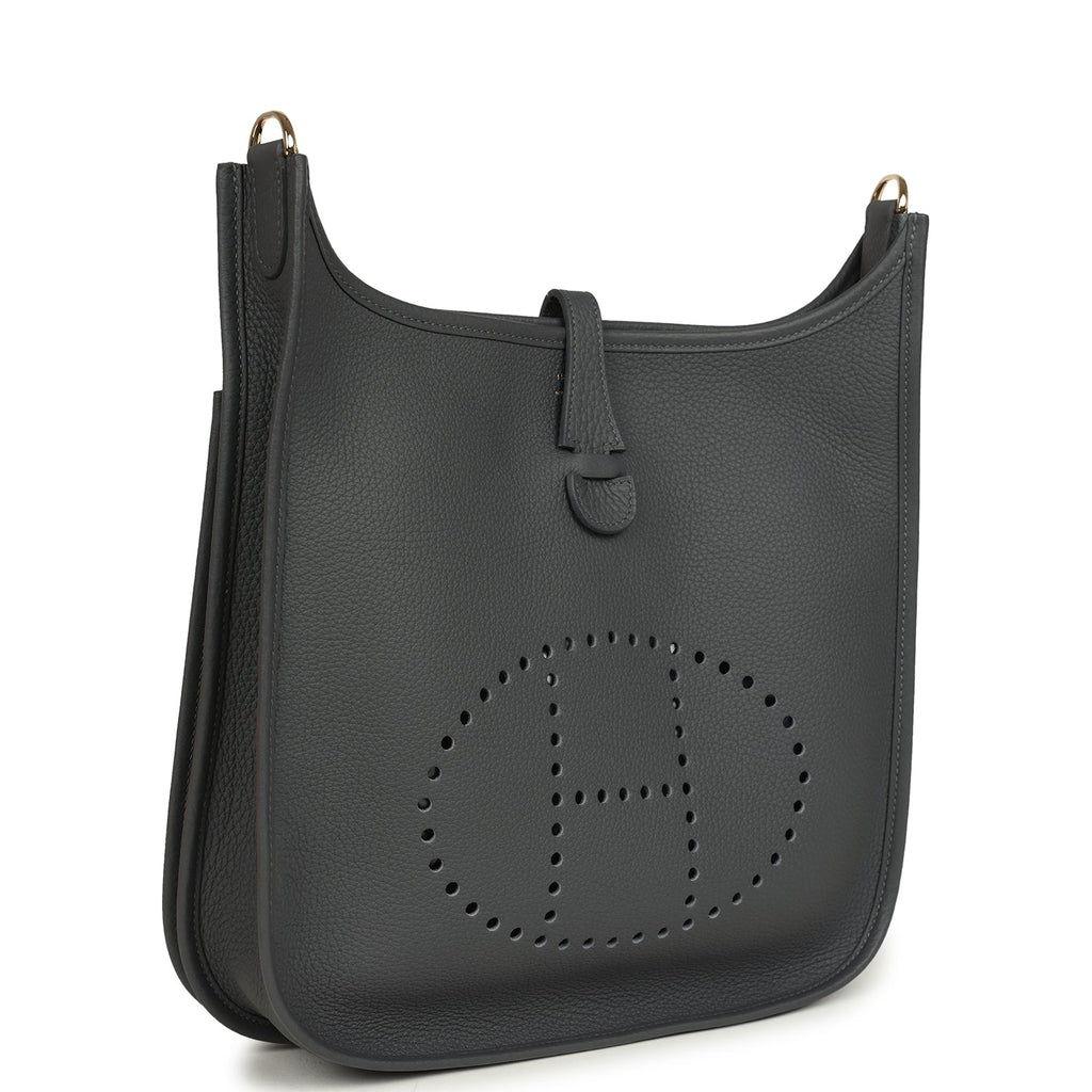 Hermes Evelyne III PM Ardoise Clemence Permabrass Hardware