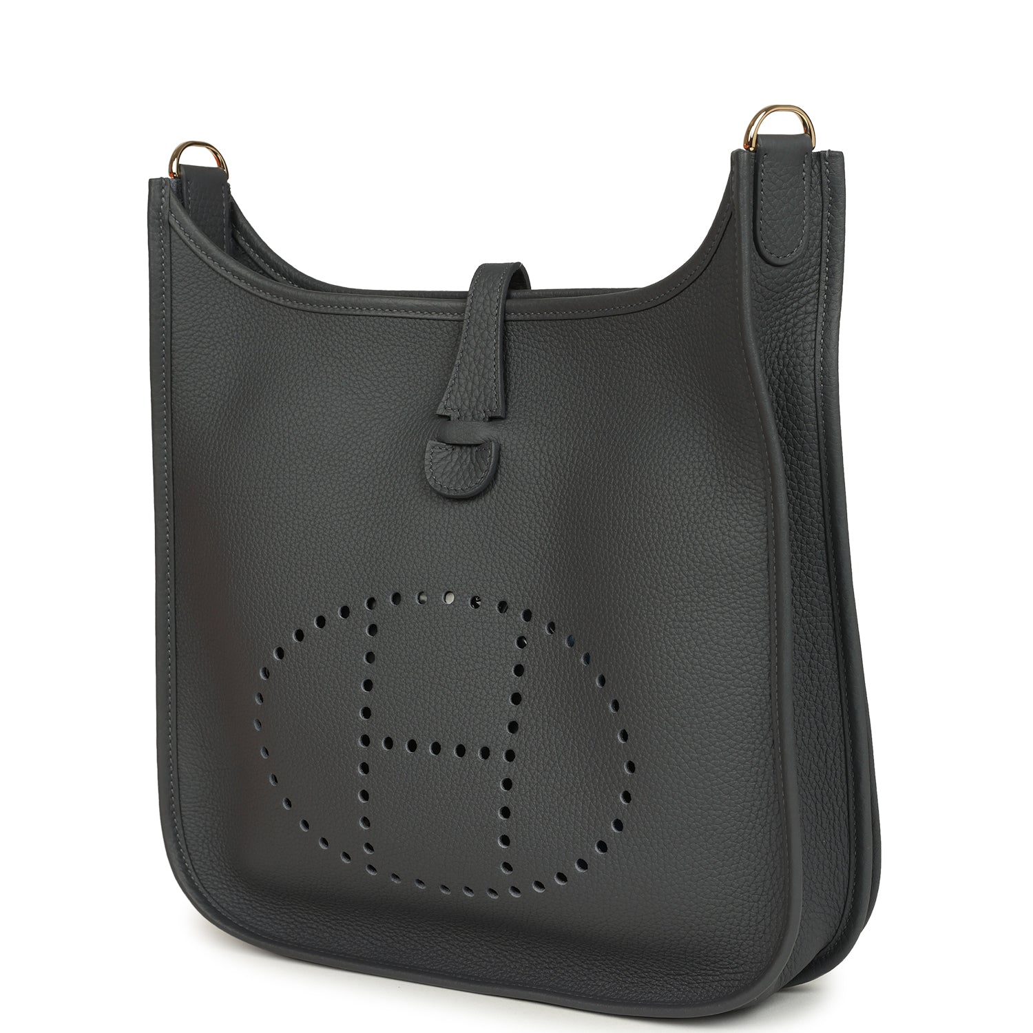 Hermes Evelyne III PM Ardoise Clemence Permabrass Hardware