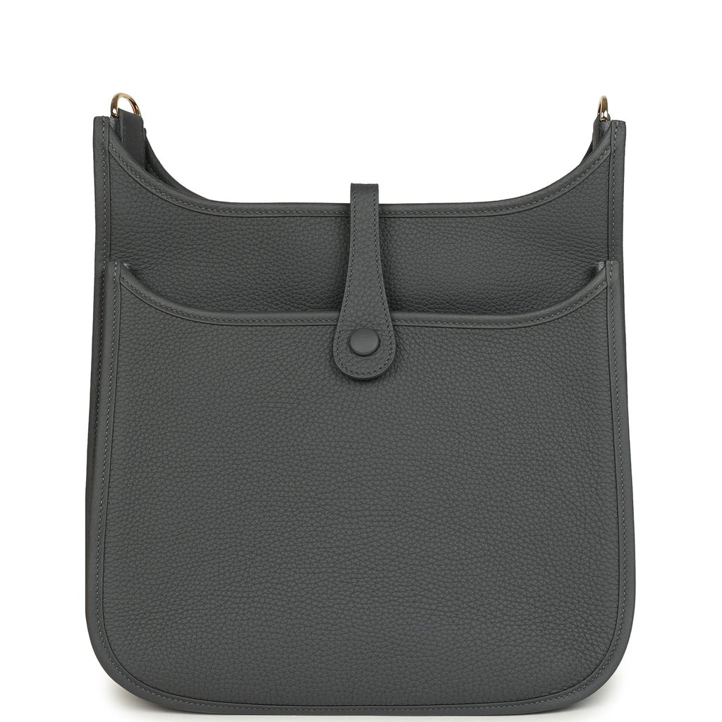 Hermes Evelyne III PM Ardoise Clemence Permabrass Hardware