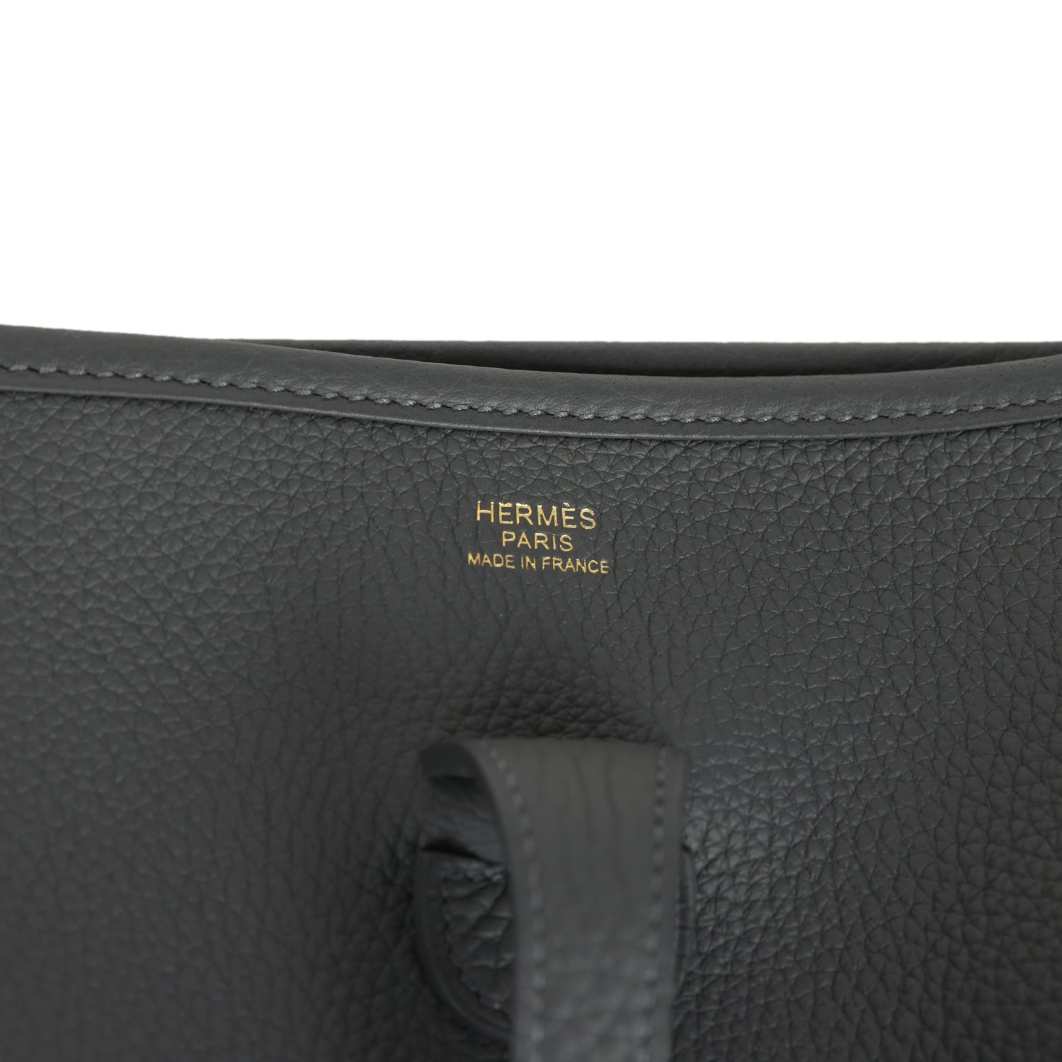 Hermes Evelyne III PM Ardoise Clemence Permabrass Hardware