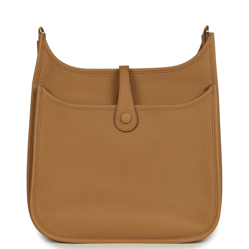 Hermes Evelyne III PM Biscuit Clemence Gold Hardware