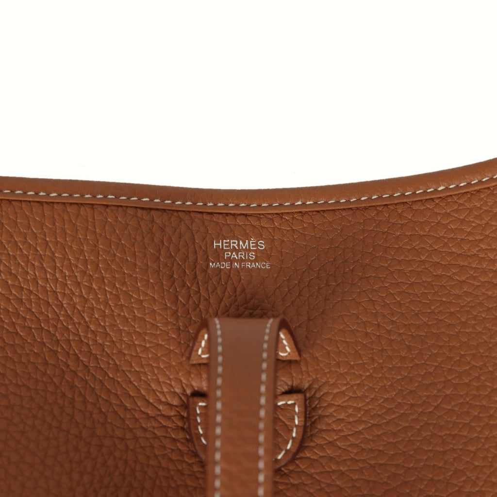 Hermes Evelyne III PM Gold Clemence Palladium Hardware