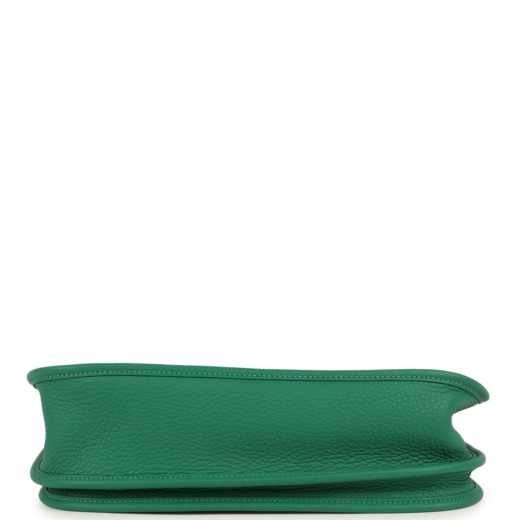 Hermes Evelyne III PM Vert Vertigo Clemence Palladium Hardware