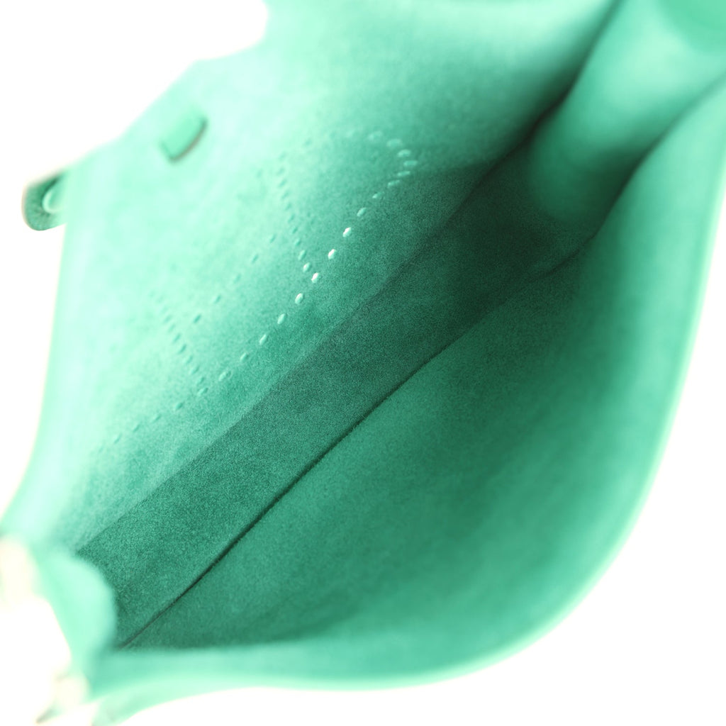 Hermes Evelyne III PM Vert Vertigo Clemence Palladium Hardware