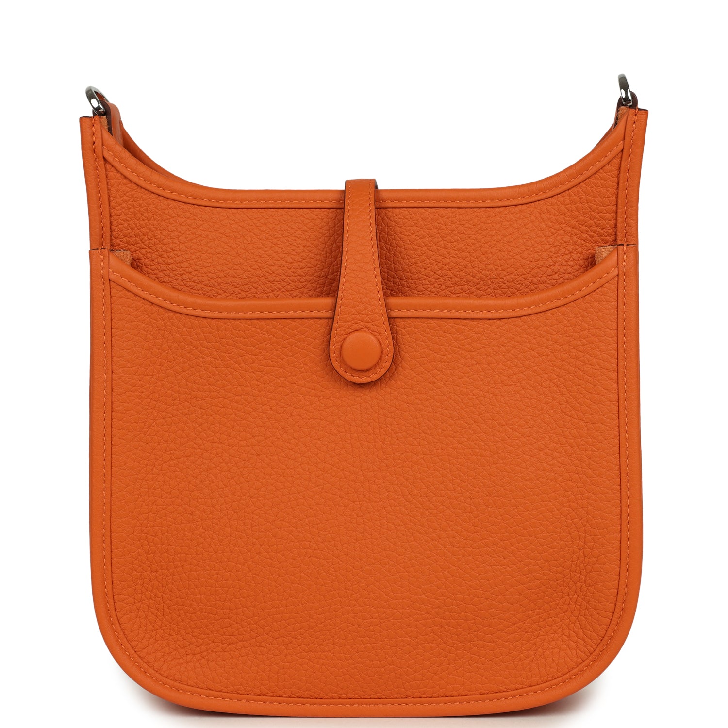 Hermes Evelyne 23 Orange Clemence Palladium Hardware