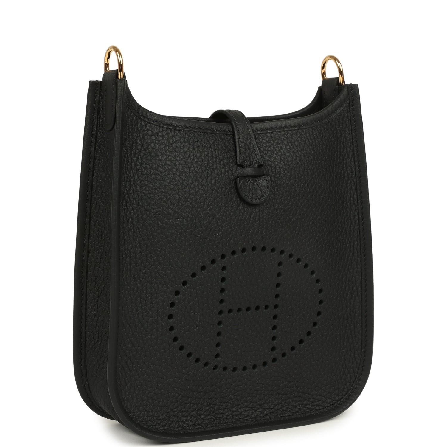 Hermes Evelyne TPM Black Clemence Gold Hardware
