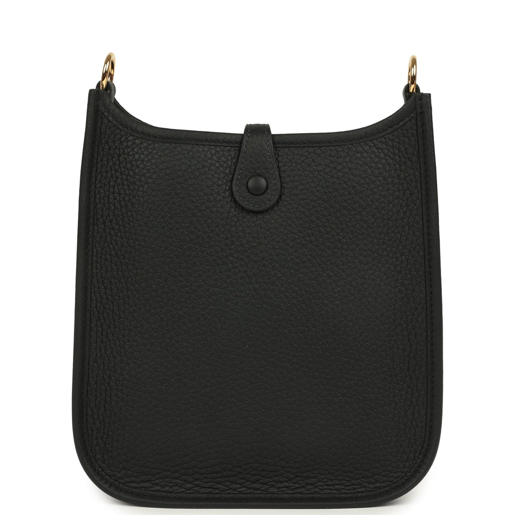 Hermes Evelyne TPM Black Clemence Gold Hardware