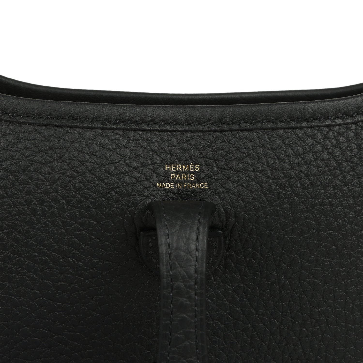 Hermes Evelyne TPM Black Clemence Gold Hardware