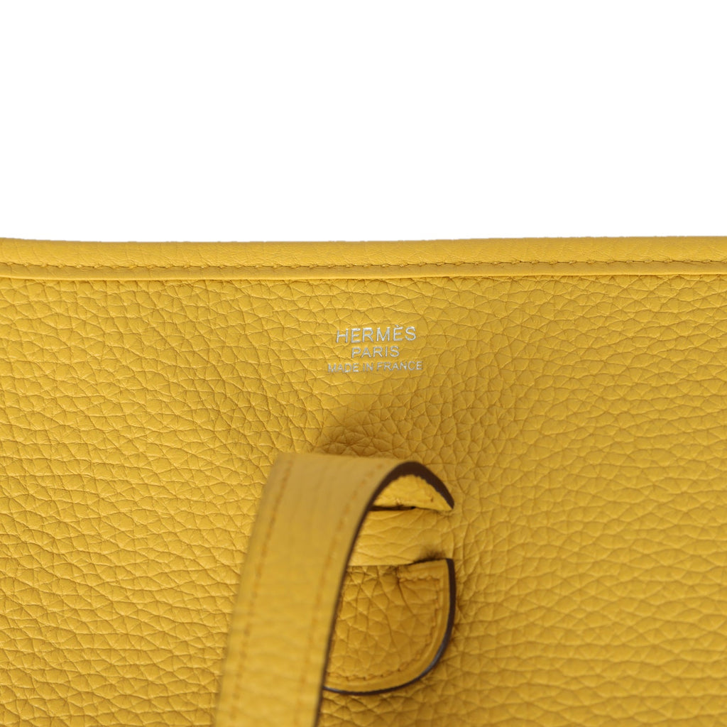 Hermes Evelyne III PM Sun Clemence Palladium Hardware