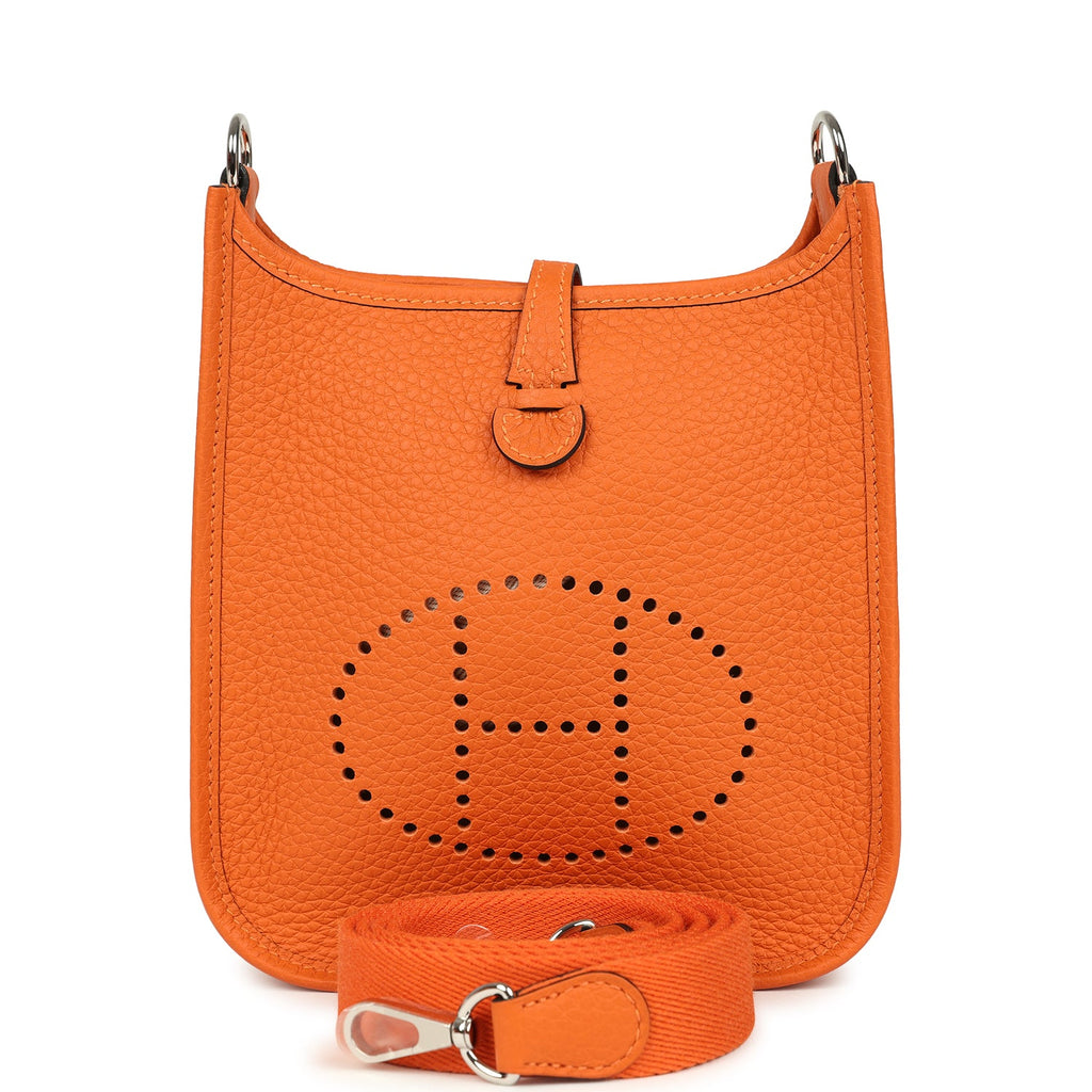 Hermes Evelyne TPM Orange Clemence Palladium Hardware