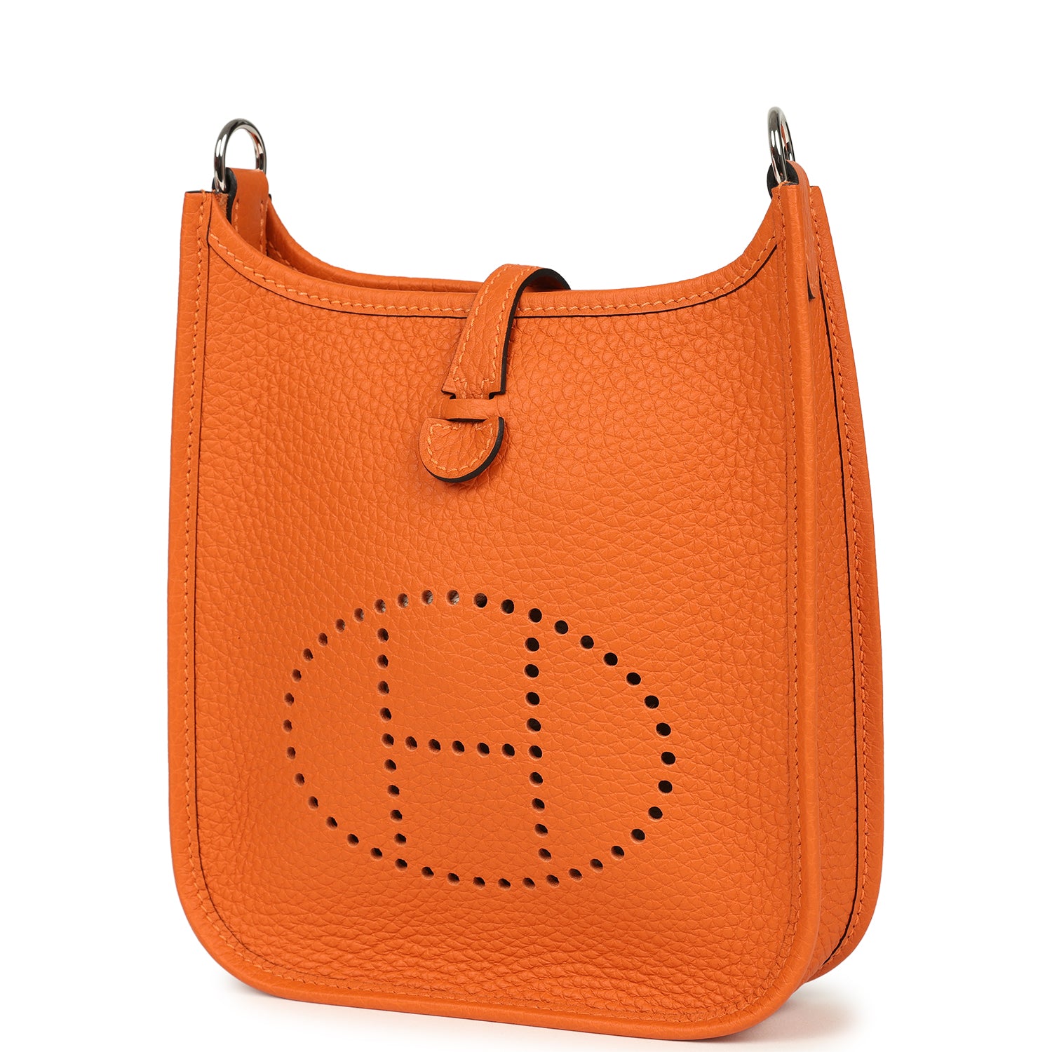 Hermes Evelyne TPM Orange Clemence Palladium Hardware