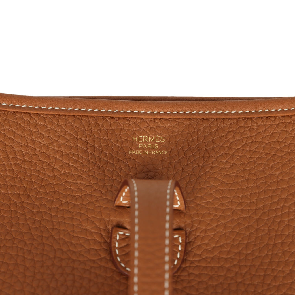 Hermes Evelyne III PM Gold Clemence Gold Hardware