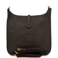 Hermes Evelyne III PM Ebene Clemence Gold Hardware
